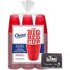 Costco Red Cups, Disposable Large Capacity Plastic Cups, 500ml, Set of 50, Awake, for Parties, Events, and Outdoors