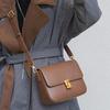 Bolsa Transversal Feminina Elegante de Outono/Inverno: Couro Premium, Design Quadrado Pequeno Moderno, Bolsa de Ombro Perfeita