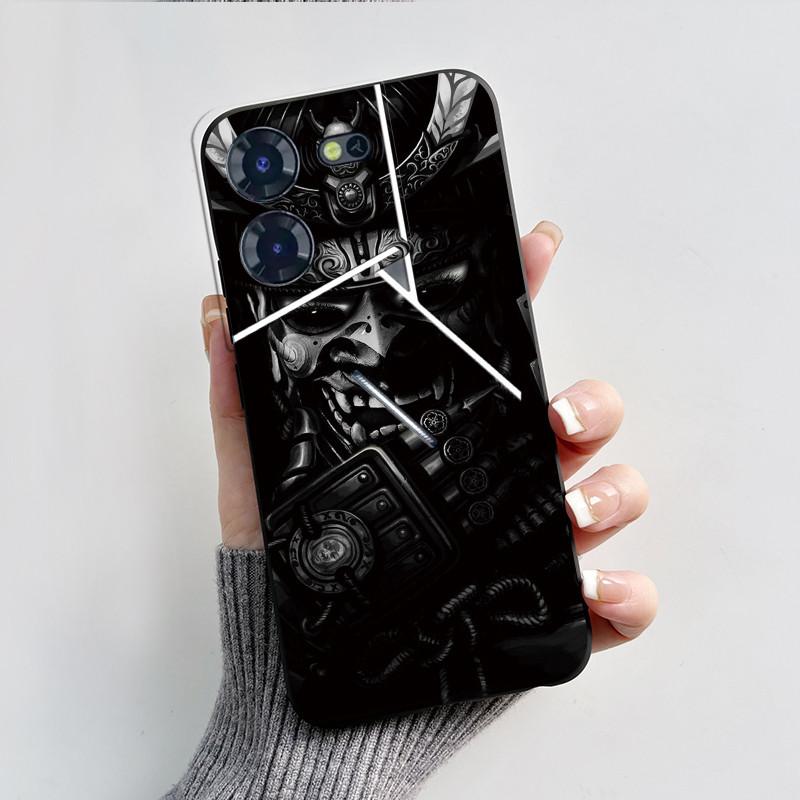 For Tecno Pova 5 Pro Case Cover Shockproof Black Wukong Phone Cases For Tecno Pova 5 Silicone Back Cover Pova5 Pro Bumper Fundas