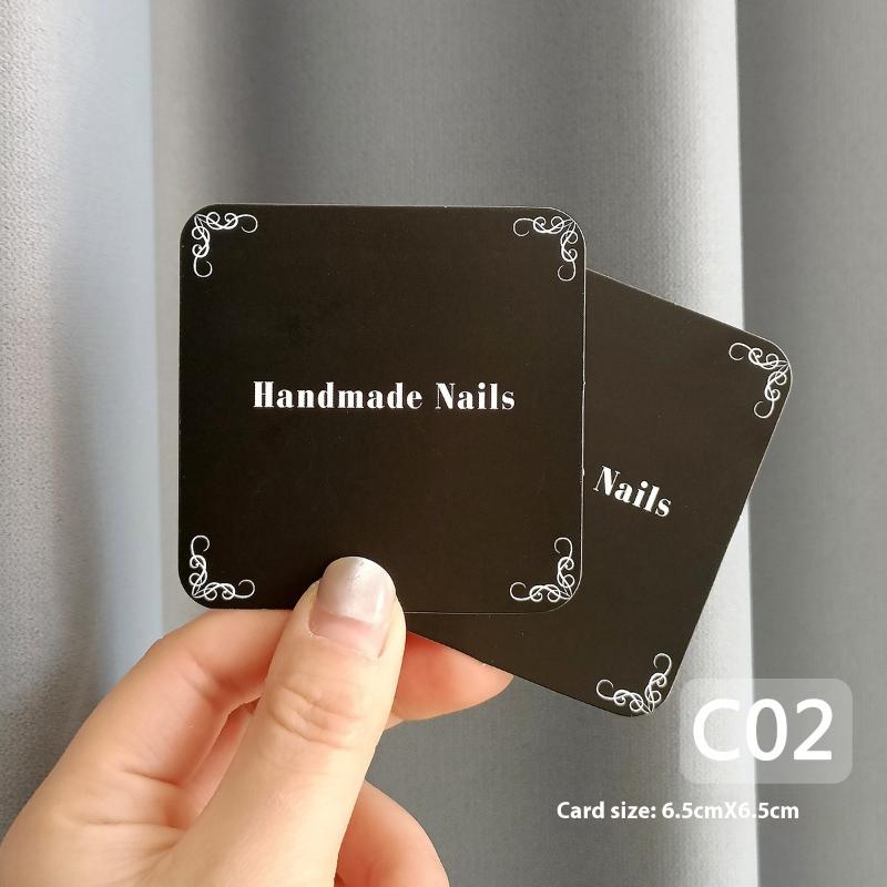 20 Sheets Press On Nail Bottom Flower Pattern Cardboard Photo Prop Handmade False Nail Art Tips Display Show Card Manicure Tools