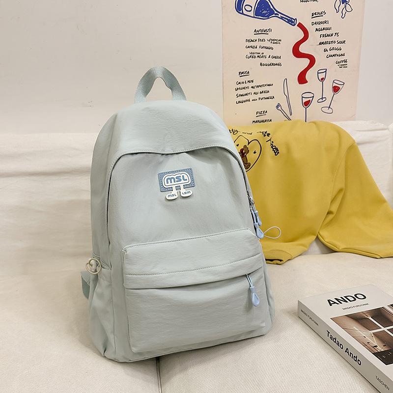 Japanese Temperament Wind Cute Fashion Girl Backpack New Lightweight Leisure Backpack Schoolbag for Junior and Senior High School Students