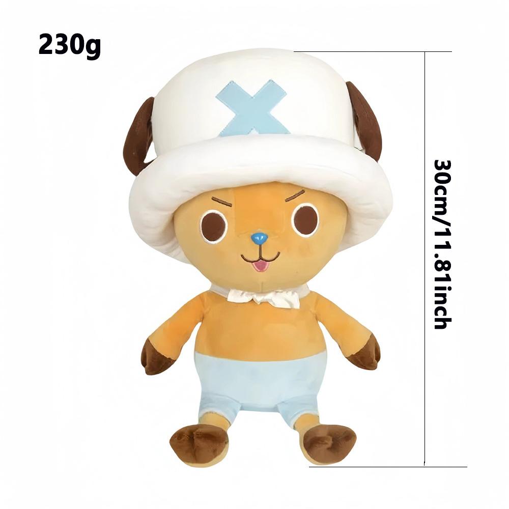 14-35cm/5.5-13.7inch Genuine ONE PIECE Stuffed Plush Toy Kawaii Plush Keychain Toy Tony Chopper Soft Stuffed Plush Doll Keychain