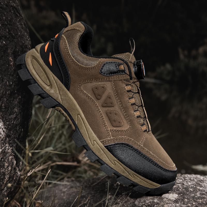 Men's Hiking Shoes Suede Leather Outdoor Trekking Tourism Shoe Wear-resistant Walking Hunting Tactical Sneakers Men Mountain Boo