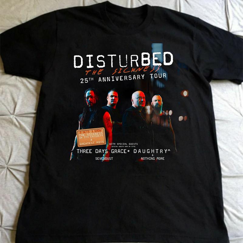 Disturbed The Sickness ANNIVERSARY NORTH AMERICAN TOURS 2025 T Shirt UR856