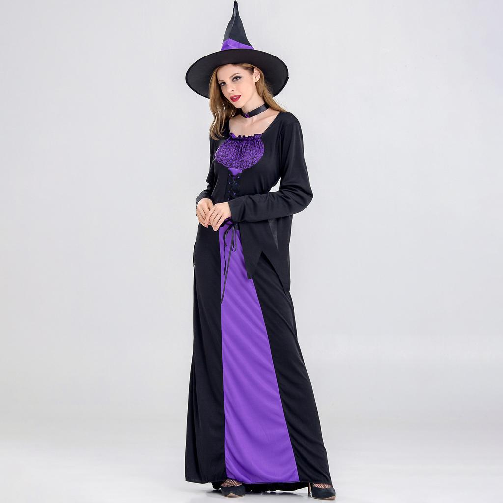 Halloween Goth Witch Costume Cospay Costume Vampire Witch Costume Masquerade Show Uniform