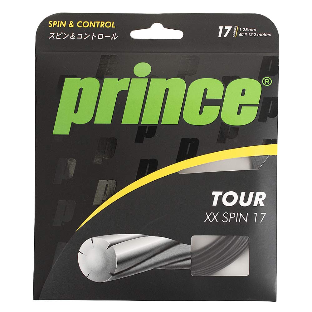 Prince Hard Tennis String 7JJ024TOURXX SPIN17 (Prince) (Black/FF/Men's, Women's, Jr.)