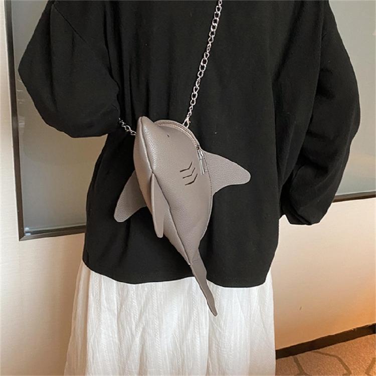 Playful Cartoon Animal Shape Women's PU Shoulder Bags Chain Sling Crossbody Bag