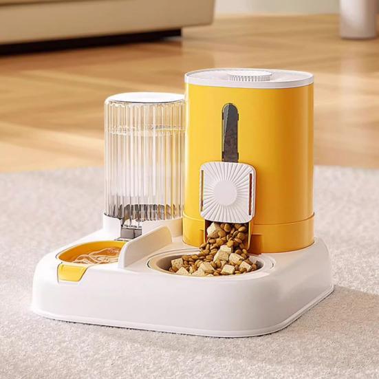 Automatic Pet Feeder 2-in-1 Pet Food Feeder And Water Dispenser Large Capacity Cat Feeding Station for Small Medium Cats Dogs