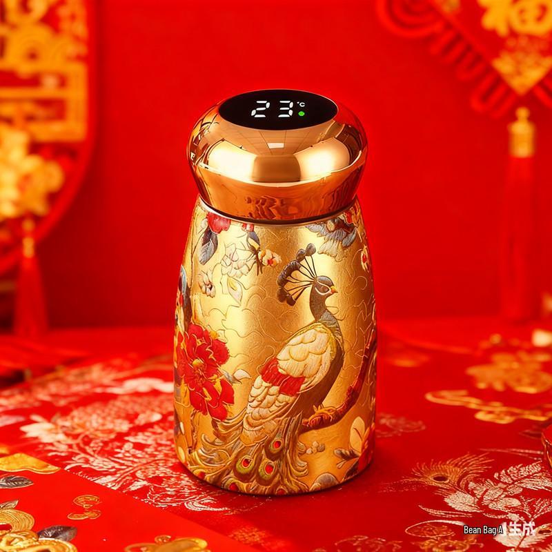 

Mini Double-Layer Women s Portable Insulated Cup 2025 - Compact Car-Mount with Chinese Style 230ml