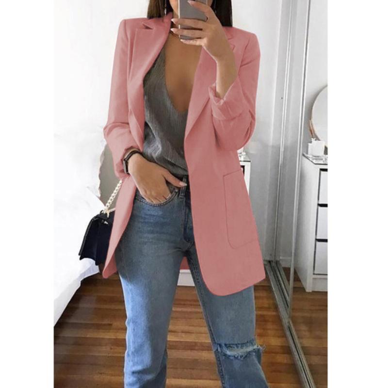 Blazers Coats for Women Elegant Casual Clothing Autumn Winter Shoulder Pads Business Suit Vintage Ladies Jackets Fashion