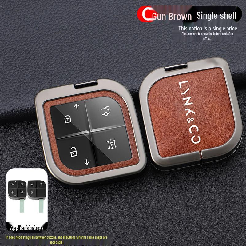 Lynk & Co 08 Schlüsselhülle 2023: Metall-Schnallen-Schutzhülle für 08EMP-Fernbedienung