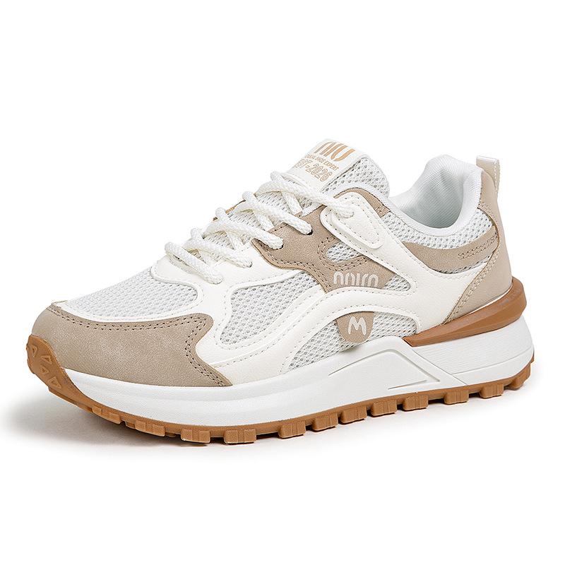 [Customized] Spring Korean version of thick-soled dad shoes, student running mesh sports shoes, soft-soled non-slip casual shoes, women