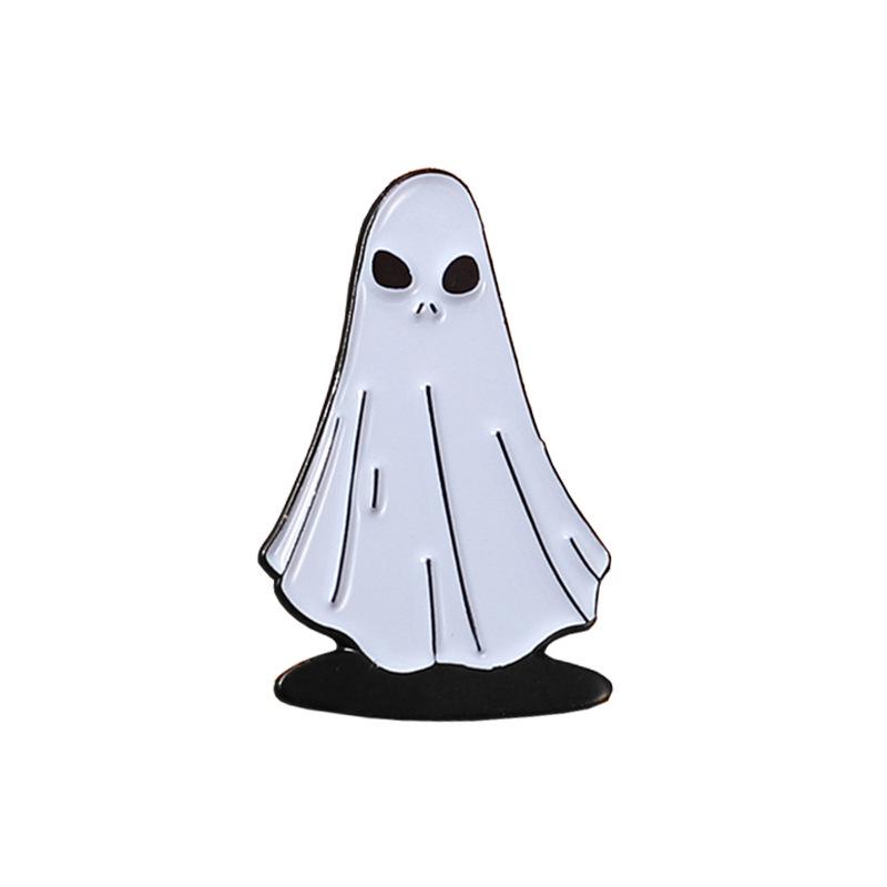 Scary Alien Hug Ghost Brooch