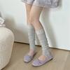 Ballet Style Foot Sock Covers, Summer Thin Calf Socks, Solid Color, Slimming Beautiful Leg Stockings, Double Needle Stacked Socks