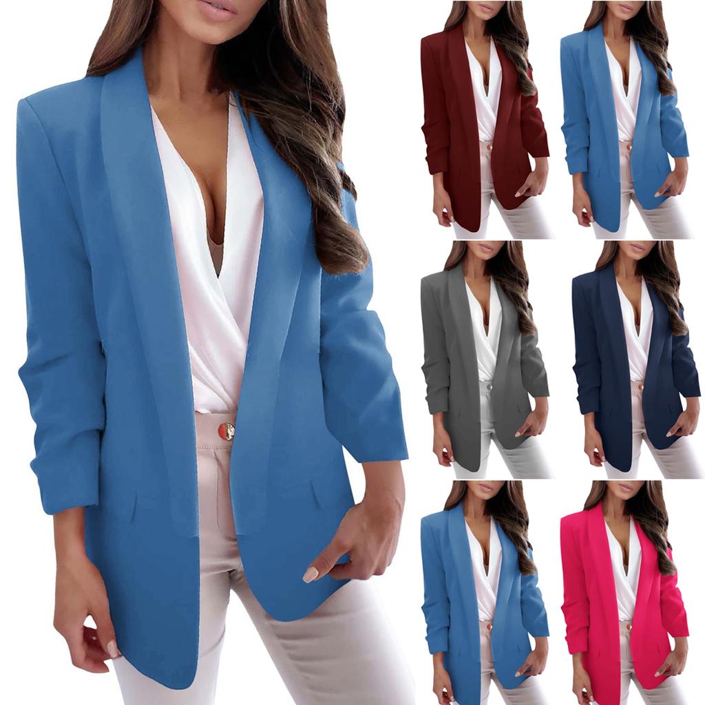 Coats For Ladies, Women Loose Fashion Casual Classic Lapel Collar Jacket Open