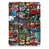 Triple-fold Protective Drop Resistant Painted PU Leather Ultra-thin Hard Case for iPad Pro 11-Inch 2024