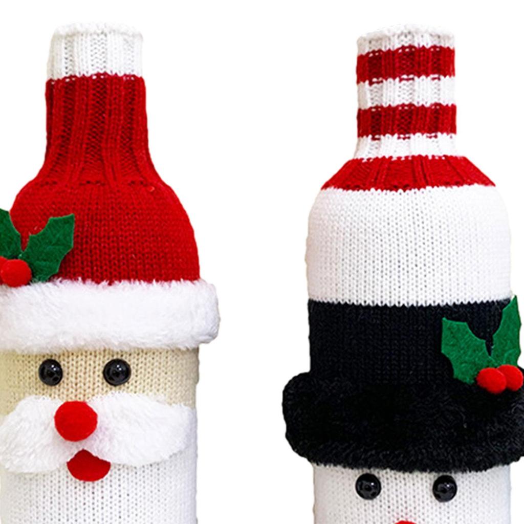 Set of 2 Wine Bottle Covers for Holiday Gatherings And Events