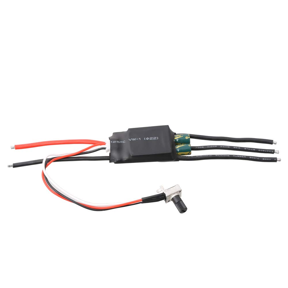 High Speed Three-Phase DC 7-24V Brushless Hallless BLDC Controller ESC w/Potentiometer