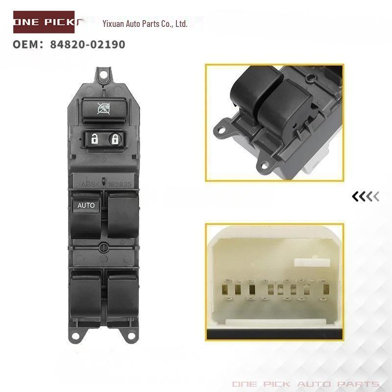 84820-02190: Compatible with Toyota Power Window Master Switch (1998-2002)