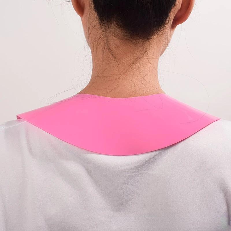 Stylist Cutting Collar Silicone Hair Dyeing Shawl Waterproof Neck Cape Wrap Cover Barber Hairdressing Hair Coloring Accessories