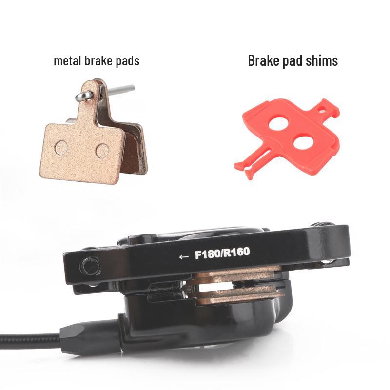 HASSNS Mountain Bike Hydraulic Disc Brakes with Metal Pads