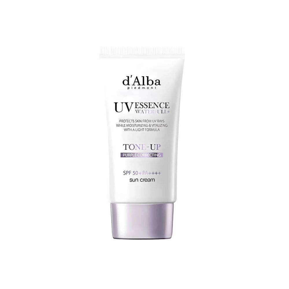d'Alba Waterfull Purple Tone-Up Sunscreen SPF50+ PA++++ Brightening UV Protection 50ml