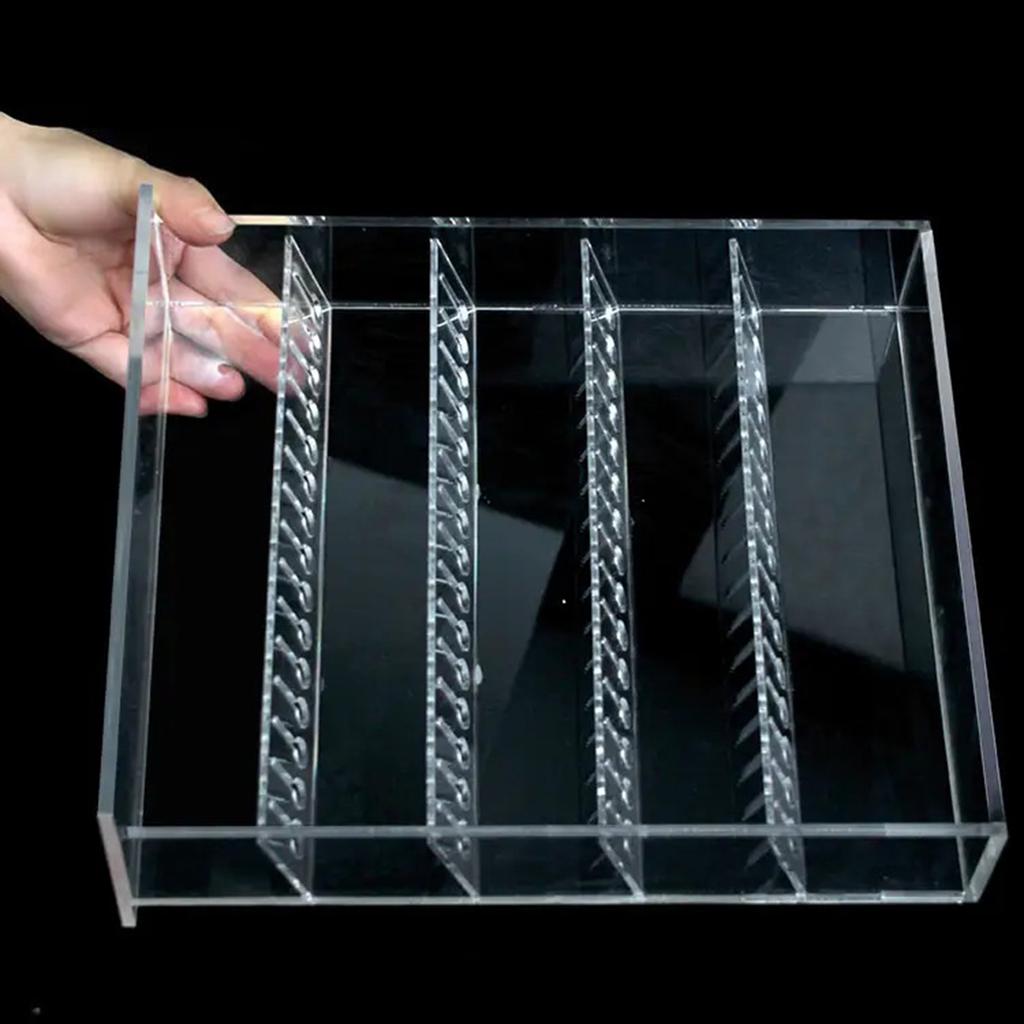 Acrylic Transparent Jewelry Display Stand Clear Multilayer Earrings Necklaces Storage Panel Accessories Organizer