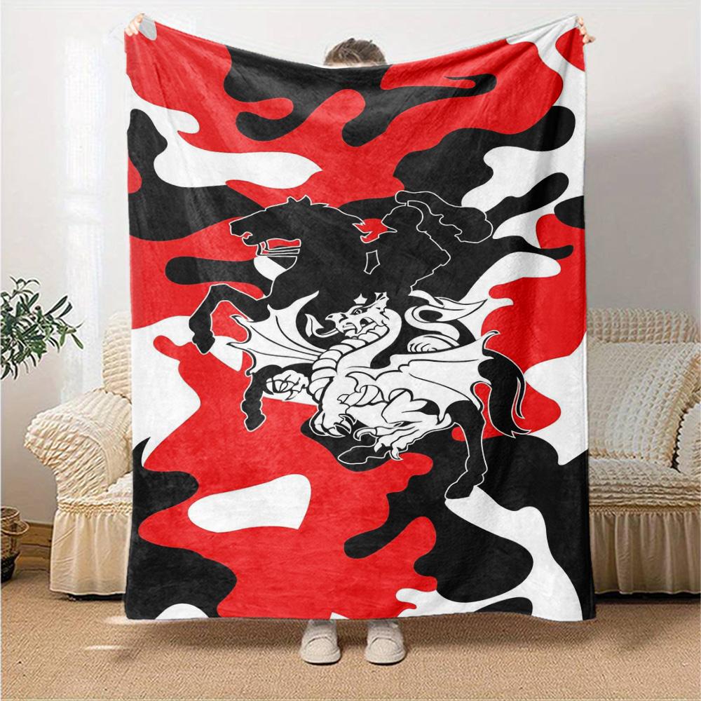 St George llawarra Print Flannel Blanket High Quality Warm Comfortable Cover for All Seasons Perfect for Gifts Home Decor