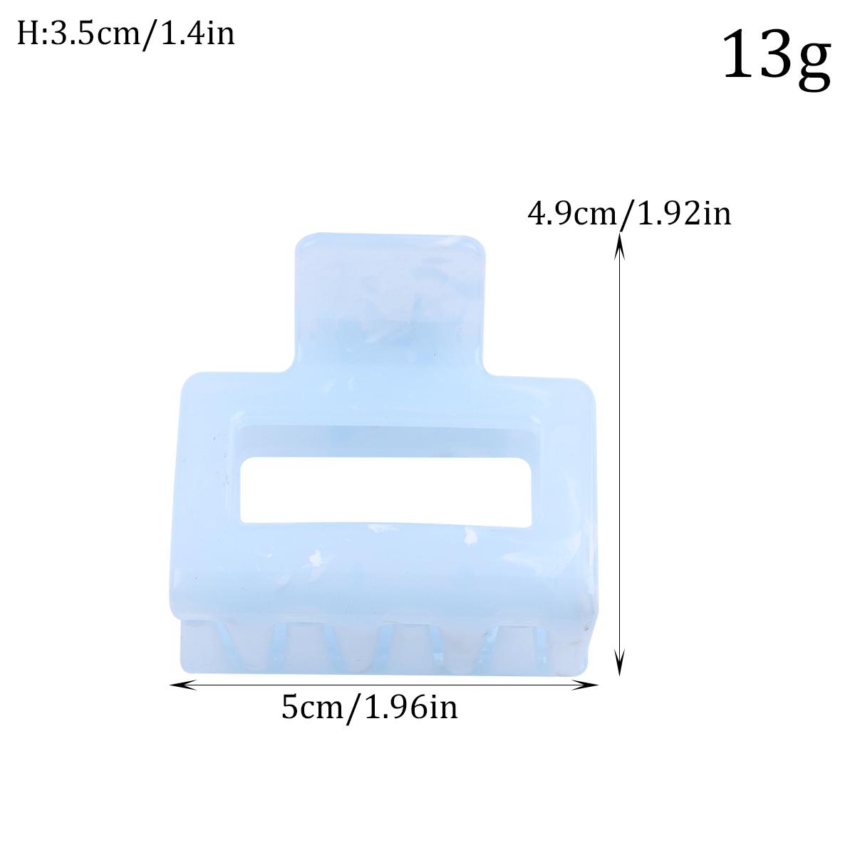 

1/5 шт. Кремово-голубая скоба для волос «краб» для женщин, высококачественная большая заколка для волос на затылок, заколка-акула, головной убор Size fits all