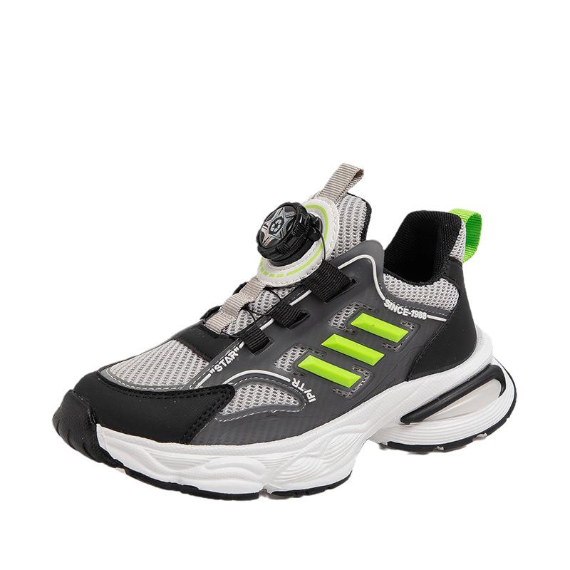 

Весна 2025 дитяче взуття для хлопчиків і дівчаток спортивне взуття сітчасте дихаюче повсякденне взуття для дітей середнього та старшого віку підліткове модне взуття 33 yards inner length about 20.3CM