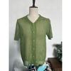 Herren Casual Kurzarm Strickjacke Hemd Sommer Einfarbig Atmungsaktiv Oberteil