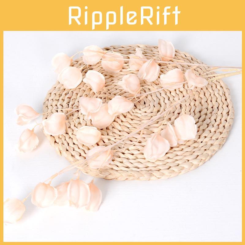 Simulated 3 Fork Physalis Peruviana Floral Wedding Hall Ceiling Decoration Home