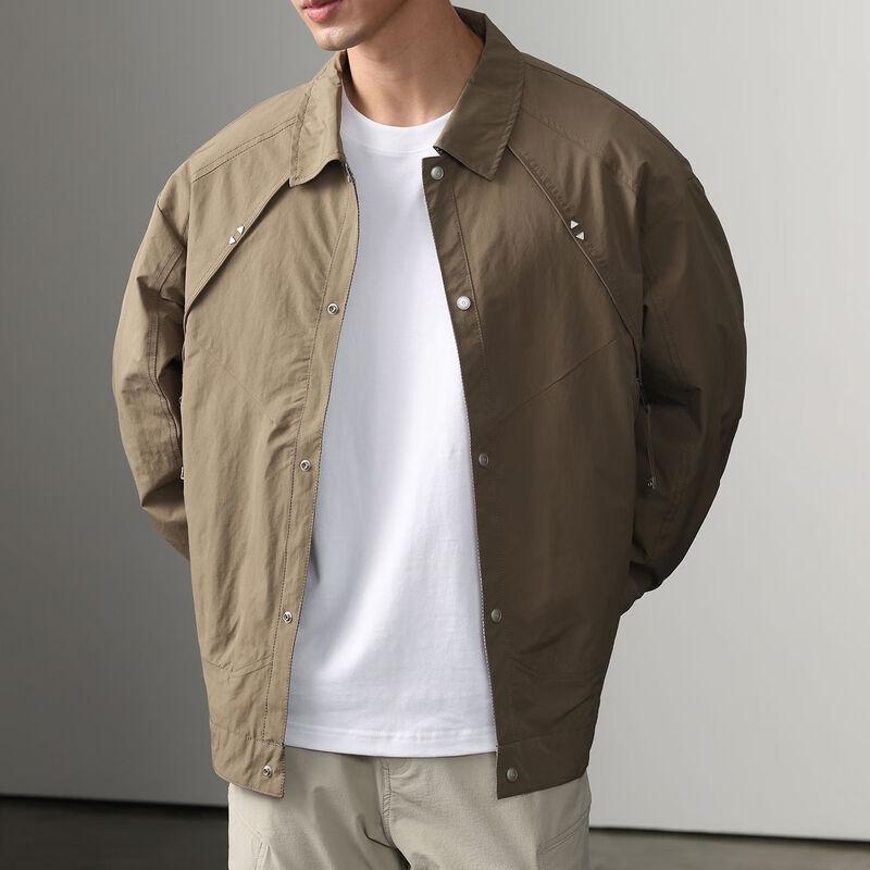 DK Men's Double-Sided Loose Fit Casual Jacket