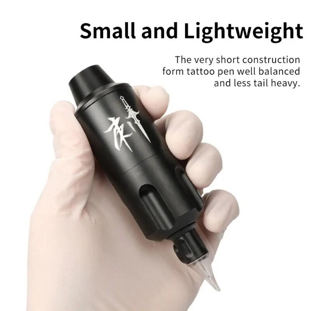 Zestaw do tatuażu Maszyna do tatuażu Bezprzewodowa w pełni obrotowa maszyna Długopis Złącze RCA Zasilacz Przenośna bateria do sztuki ciała, 1 sztuka, 7. Tylko długopis do tatuażu