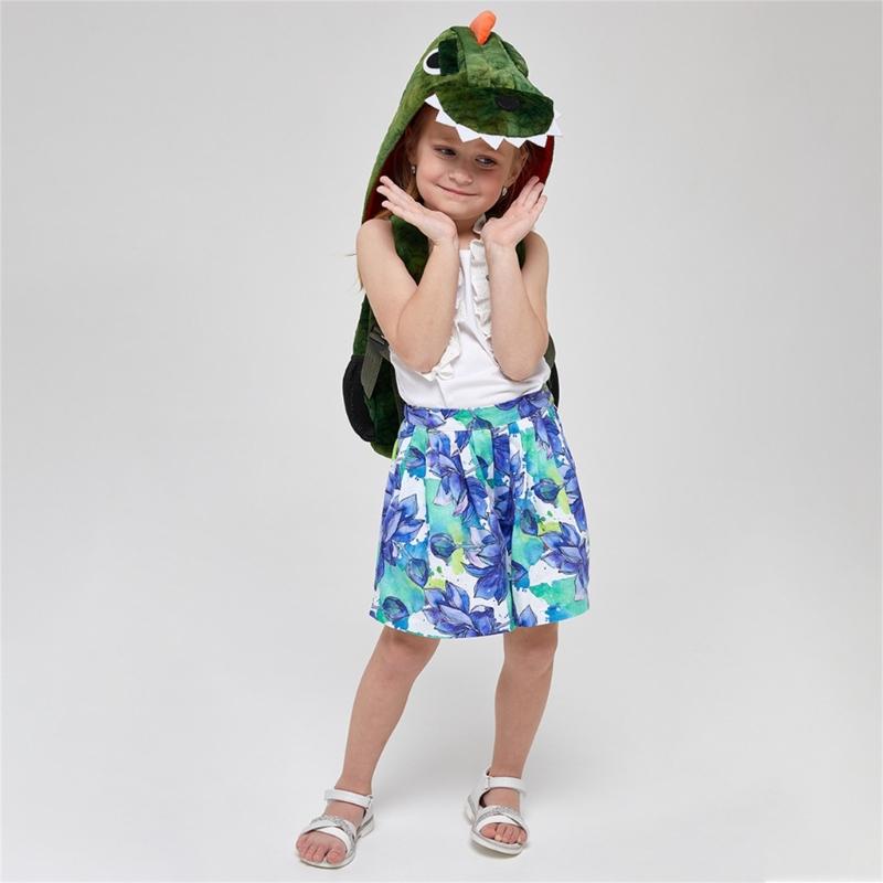 Children's Plush Backpack with Removable Hood Fun Dinosaur Theme Children's Toy School Bag for Preschool or Short Trip