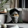Fashion OOppenheimerful Cushion Cover Antidustmite Pillowcase Invisible Zipper Silky Short Plush Sofa Cushion Cover