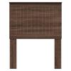 Headboard in Brown Oak Look 75 cm Wood Based Material