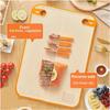 Double-Sided Wheat Straw Cutting Boards for Kitchen Dishwasher Safe Chopping Board with Juice Grooves for Meat Fruits Vegetables