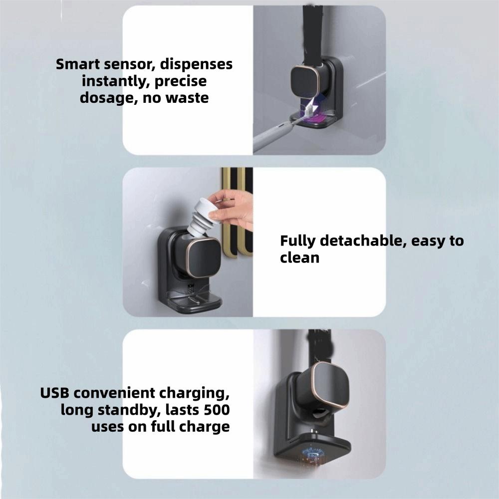 3 Mode Automatic Toothpaste Dispenser Wall Mounted Electric Toothpaste Squeezer  for Bathroom