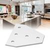 5PCS Flat Tie Plate Aluminum Alloy 5 Holes Compression Resistance Repair Mending Plate Bracket for Industrial