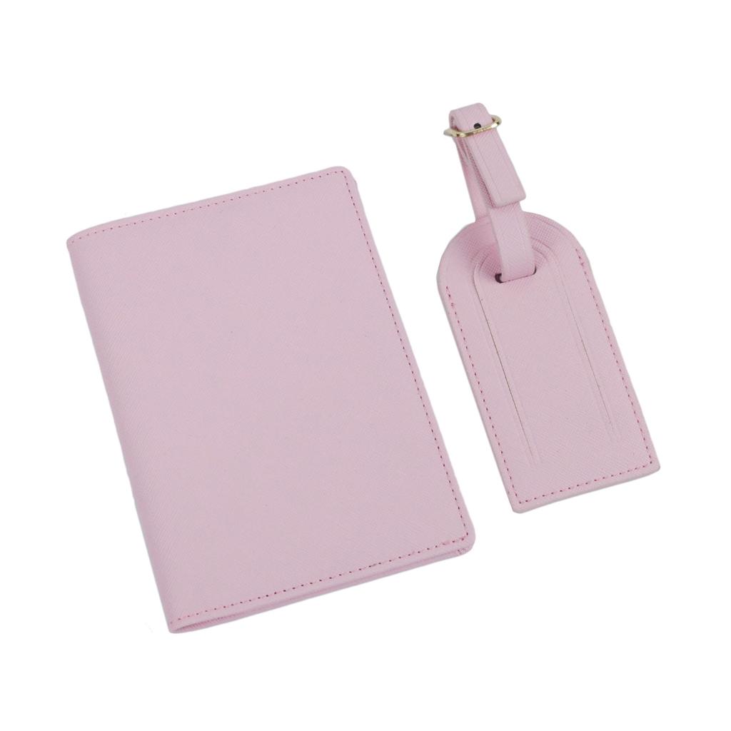 Free Customizable Name Passport Cover And Luggage Tags Set Lightweight Travel Accessories - Passport Holder And Suitcase Tag