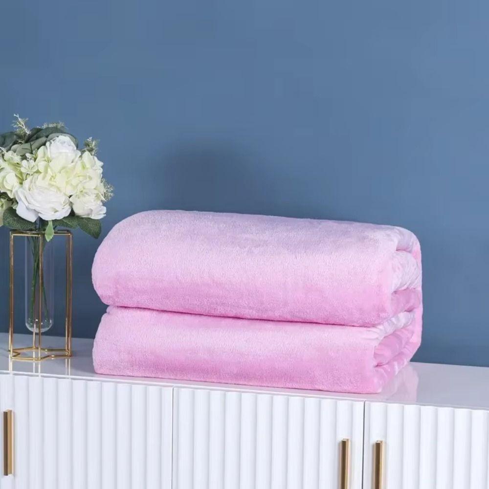 Thicken Coral Fleece Fleece Blanket Super Soft Throw Blanket Coral Fleece Blanket  Couch Blanket