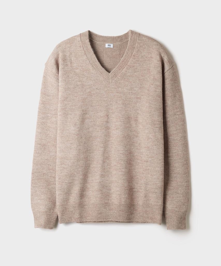 SPAO [Soft Yarn] Hairy V-Neck Sweater_Spkwg4Tc02