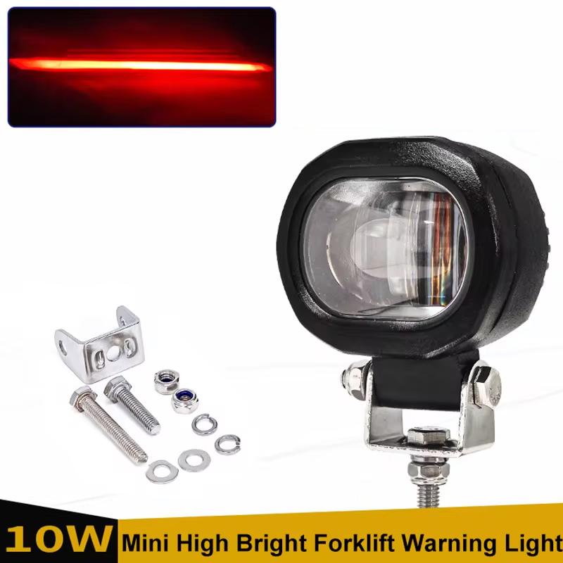12V-80V LED Forklift Warning Light Red Blue Line Safety Zone Working Light Highlight One Line Limit Work Light For Fork Truck
