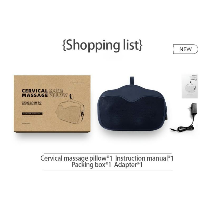 Nackenmassagekissen Zervikaler Massager Hüfte Rücken Schulter Shiatsu Kneten Multifunktional Heim Auto Gebrauch Entspannung Geschenk