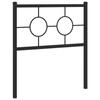 VidaXL Tête de Lit Métal, Tête de Lit avec Pieds, Meuble de Chambre à Coucher, Accessoire de Lit Simple, Tête de Cadre de 376252