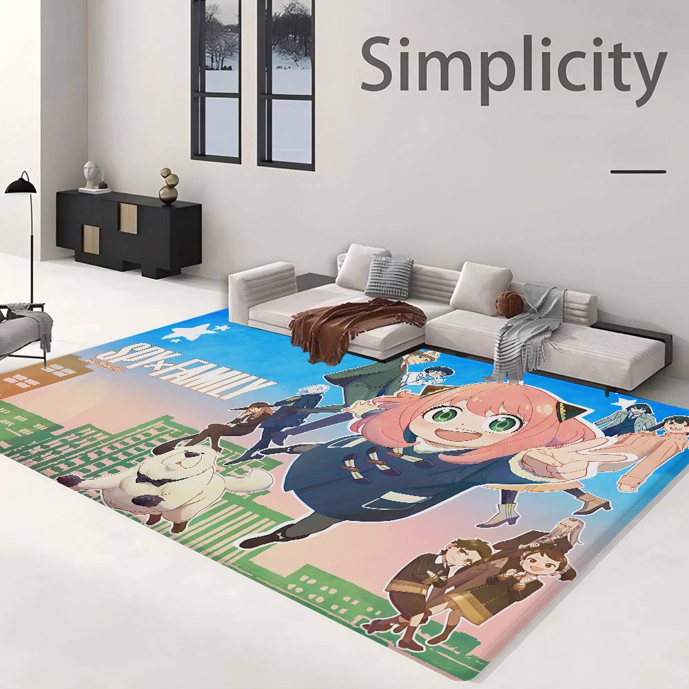Comedy Anime Spy X Family Kitchen Mat Kids Room Bedroom Decoration Balcony Anti-Slip Doormat Living Room Alfombra