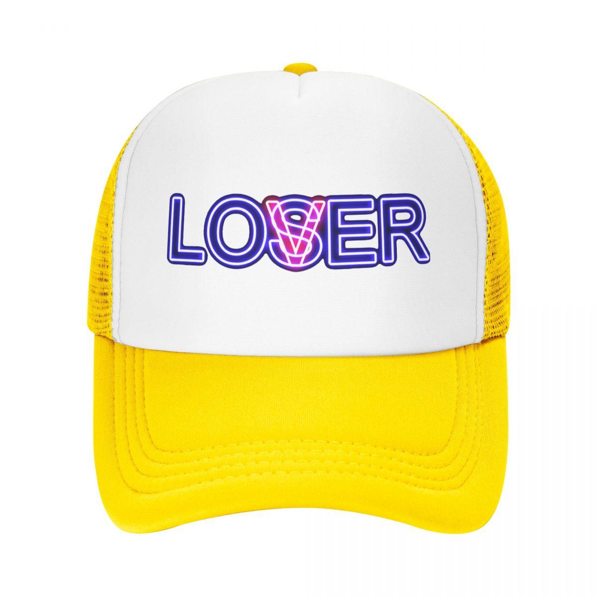 

Бейсбольная кепка Lover Loser с неоновым рисунком на заказ, уличная регулируемая бейсболка унисекс WoUnisex, осенняя кепка Snapback Trucker Hat