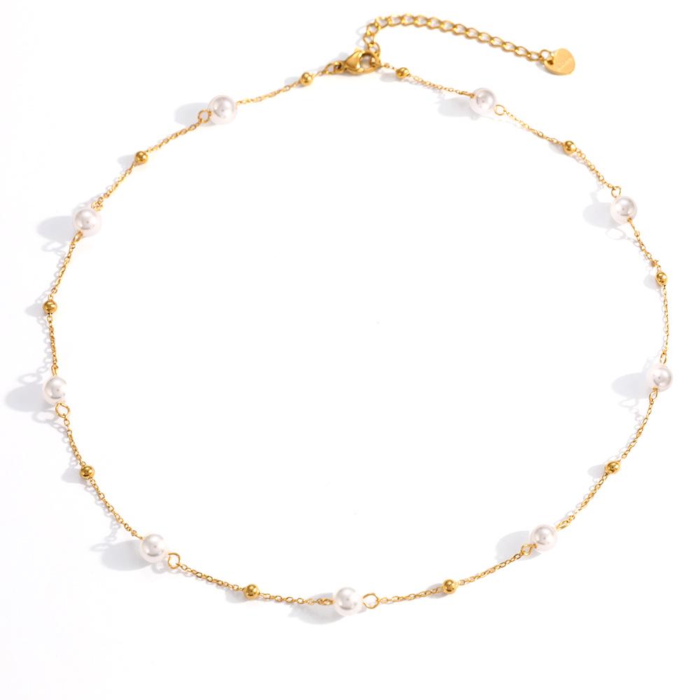 18K Gold Platinierte Schmetterling & Herz Kreuz Edelstahl Halskette für Damen