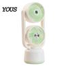 Travel Fan with Mist Misting Cooling Fan, Portable USB Handheld Water Three Speed Spray, Desktop Mini for Office Home, Personal Humidifier